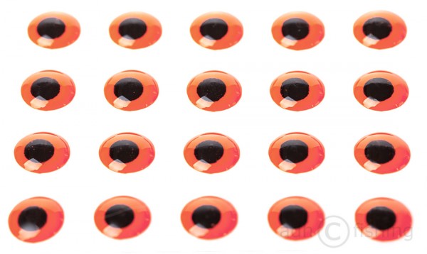 Epoxy 3D Augen fluo orange
