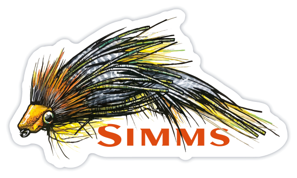 Simms Streamer Sticker 10 cm