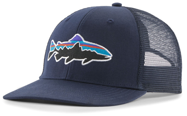 Patagonia Fitz Roy Trout Trucker Hat Cap NENA - New Navy