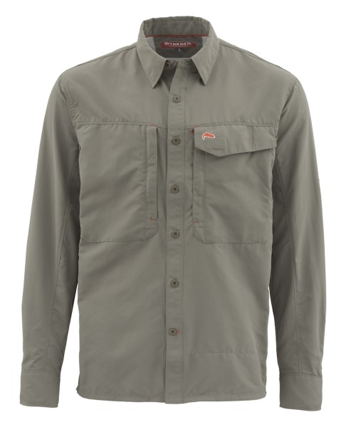 Simms Guide Solid LS Shirt Hemd olive