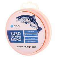adh-fishing Euro Nymph Mono 300m ECO Spool fluo orange