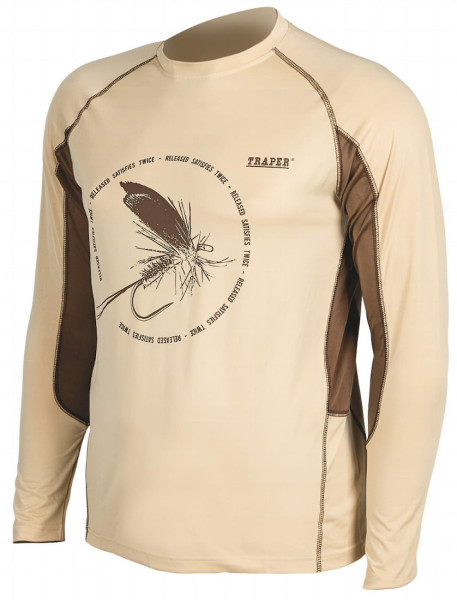 Traper Sun Shirt Dryfly Sonnenschutz sand