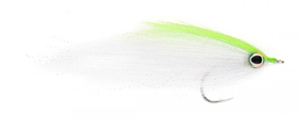 Fishient H2O Salzwasserfliege - Magnetic Minnow chartreuse & white