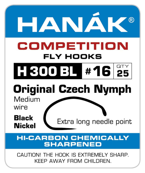 Hanak H 300 BL Original Czech Nymph Haken