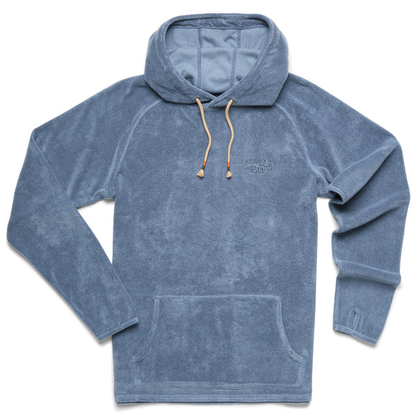 Howler Brothers Terrycloth Comfortable Hoodie - blue mirage