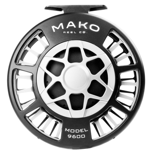 Mako Reel Co. Fliegenrolle matte platinum on black Mako Reel matte platinum on black Model 9600B