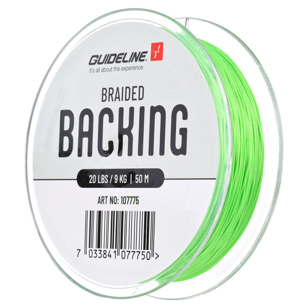 Guideline Braided Backing 20 lbs lime green