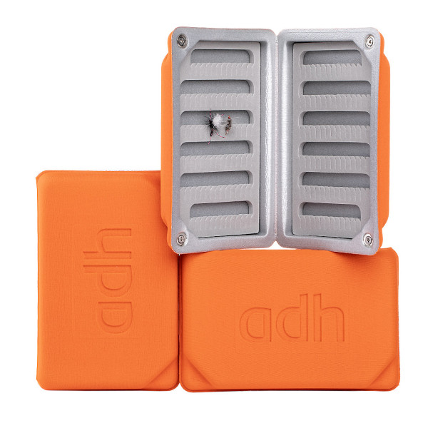 adh-fishing Foam Fly Box Fliegendose Medium Ultralight orange
