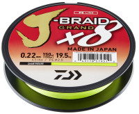 Daiwa J-Braid Grand X8E 270 m chartreuse 8 Fach geflochtene Schnur