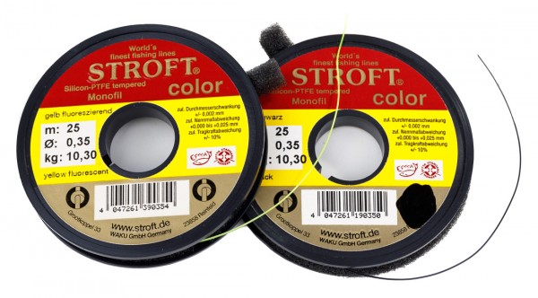 Stroft Color Vorfachmaterial Indicator Line Sichthilfe 25 m/Spule