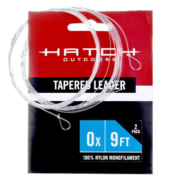 Hatch Professional Nylon Monofil Tapered Leader Vorfach 9 ft 2er Pack
