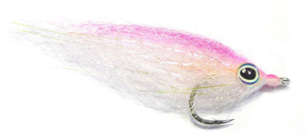 Fishient H2O Streamer - Mirror Image Bunker hot pink & white