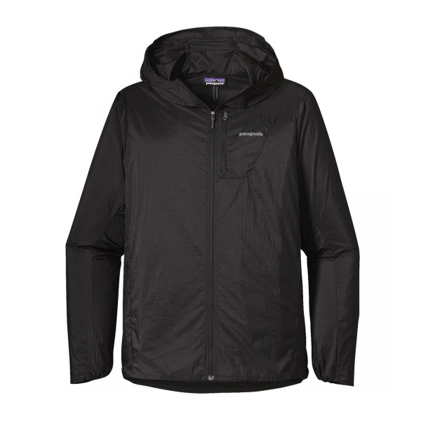 black windbreaker coat