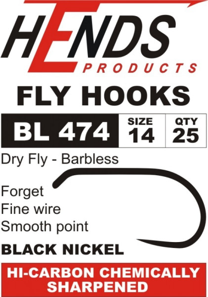 Hends BL 474 Dry Fly Sedge Haken
