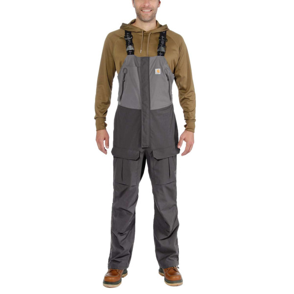 Carhartt Angler Bib Latzhose gravel/shadow