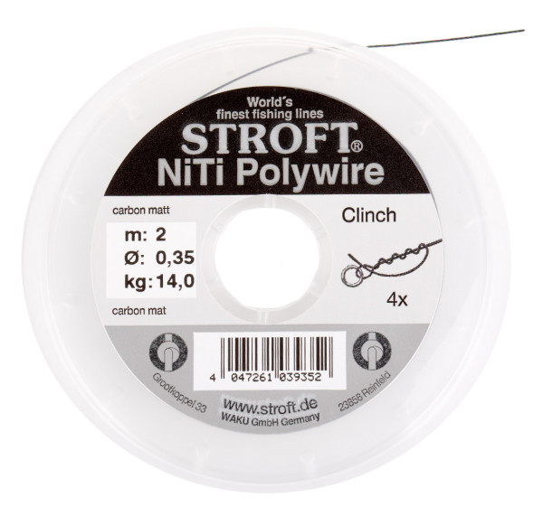 Stroft NiTi Polywire - Knotbares Nickel Titan Vorfach