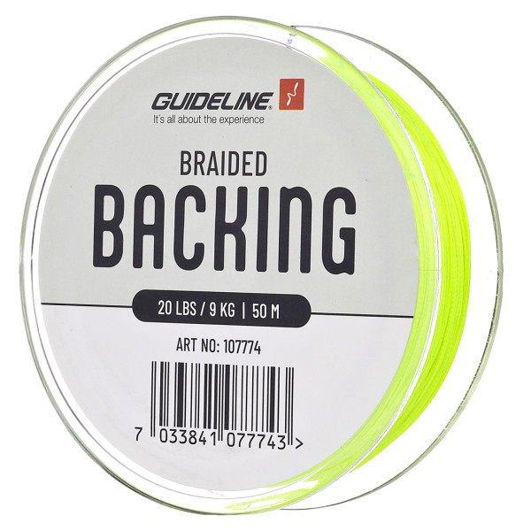 Guideline Braided Backing 20 lbs fl. yellow