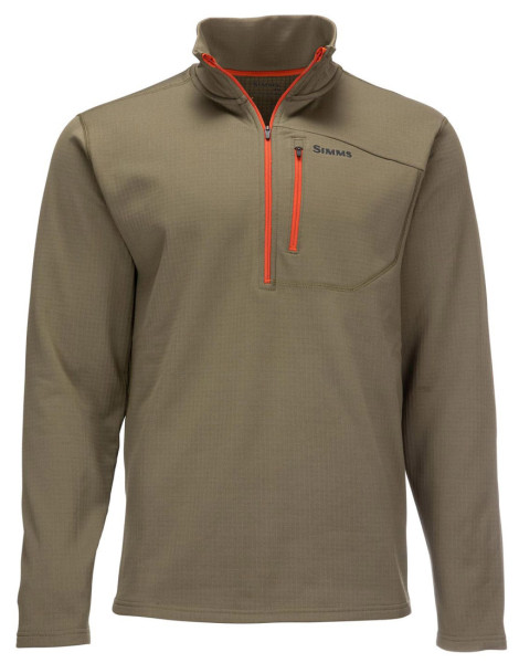 Simms Thermal 1/4 Zip Top Pullover dark stone