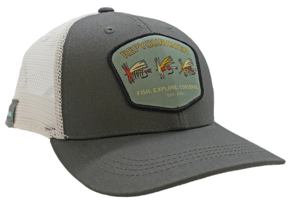 RepYourWater Retro Flies Badge Hat Cap Kappe