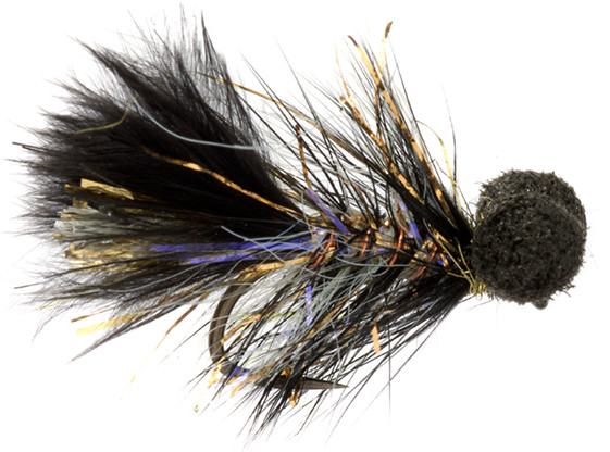 Fulling Mill Streamer - Jenkins Black Humungous Booby Barbless