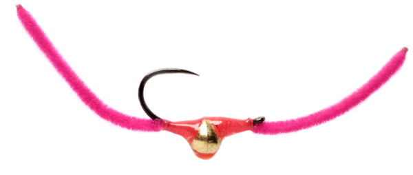 Fulling Mill Nymphe - Croston's Chenille Worm Hot Pink Barbless