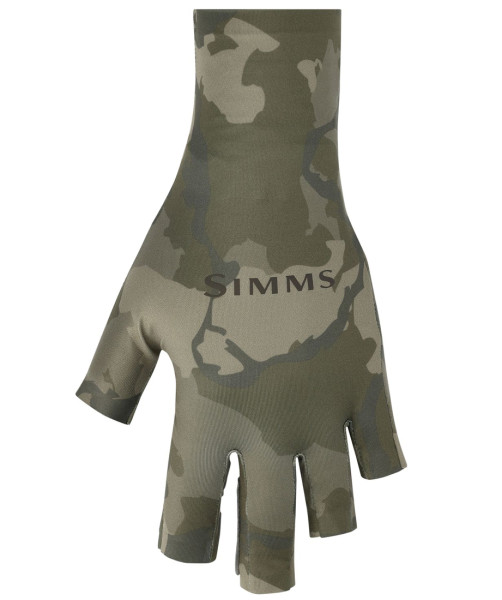 Simms Solarflex SunGlove Handschuh regiment camo olive drab