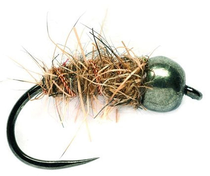 Fulling Mill Nymphe - Hare's Ear Black Tungsten Barbless