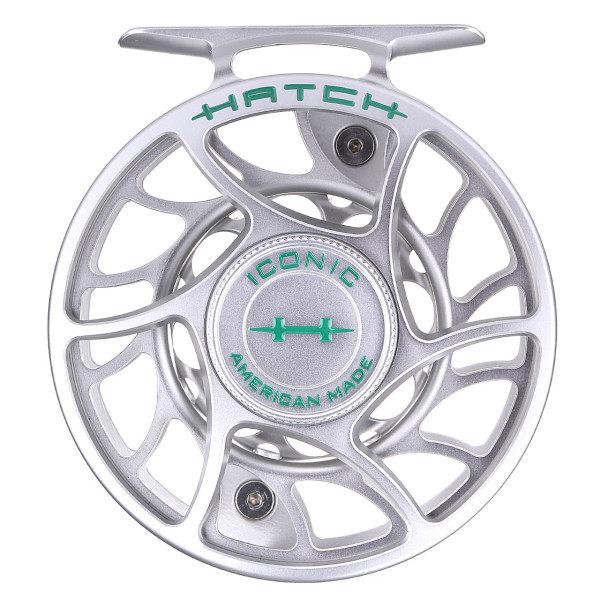 Hatch Iconic 4 Plus Fliegenrolle Large Arbor clear green