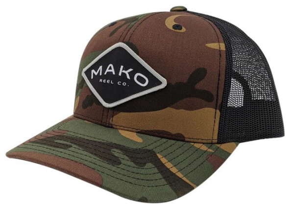Mako Reel Co. Trucker Hat Cap Schirmmütze camo green