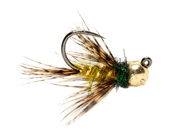 Fulling Mill Nymphe - Rozas Hackled Olive Jig Barbless