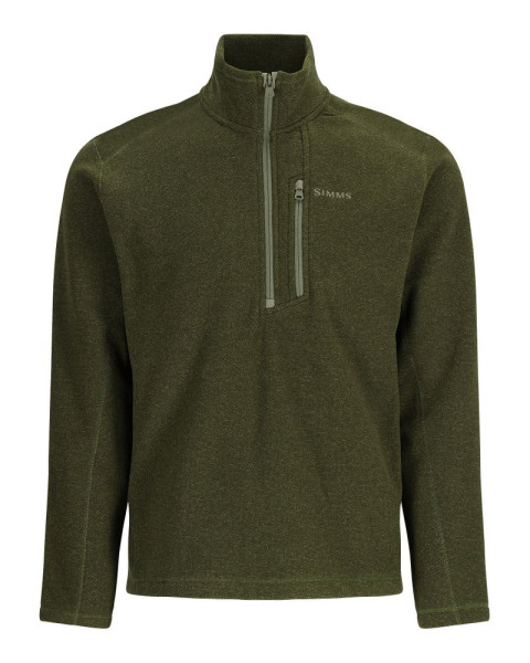 Simms Rivershed Half Zip Pullover riffle heather