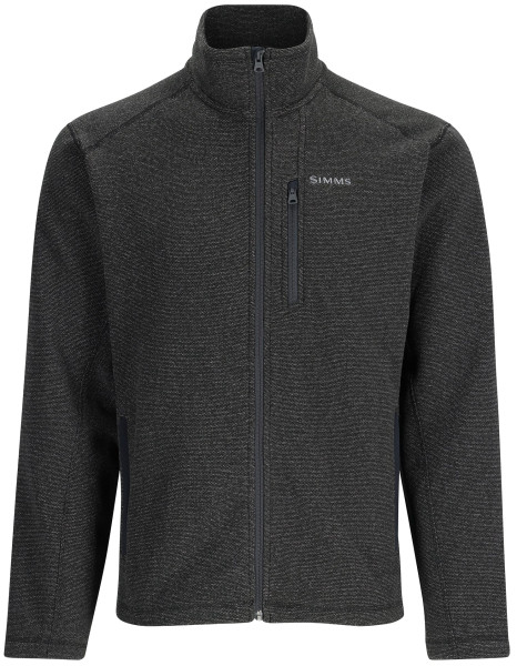 Simms Rivershed Full Zip Pullover black heather