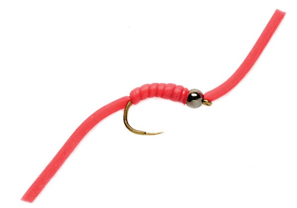 Fulling Mill Nymphe - Tungsten Squirmy Wurm / Wiggly Worm Barbless