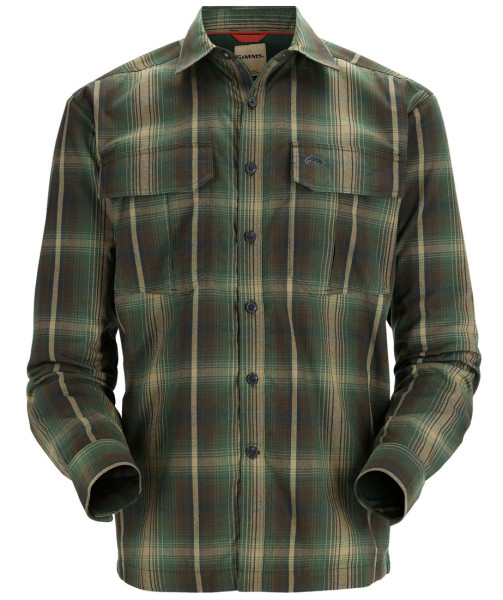 Simms Coldweather Shirt Hemd forest hickory plaid