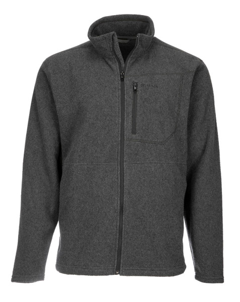 Simms Rivershed Full Zip Pullover carbon