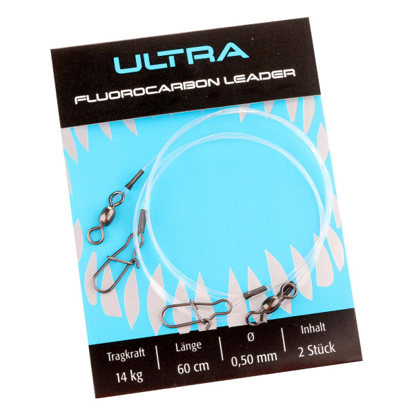 Climax Ultra Fluorocarbon Leader Vorfach 2er Pack