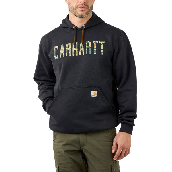 Carhartt Camo Logo Capsule Hoody Sweatshirt Kapuzenpullover black