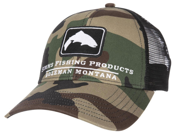 Simms Trout Icon Trucker Cap Schirmmütze cx woodland camo