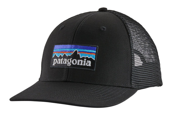 Patagonia P-6 Logo Trucker Hat Kappe BLK