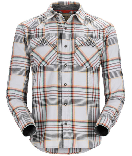 Simms Santee Flannel Shirt Hemd strl/clay/carbon neo plaid