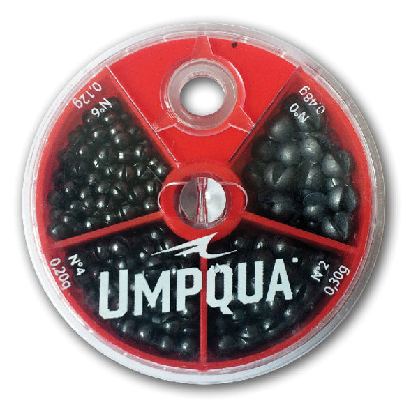 Umpqua 4-way Split Shot Assortment Klemmblei