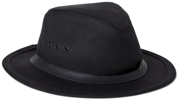 Filson Tin Cloth Packer Hat Hut black