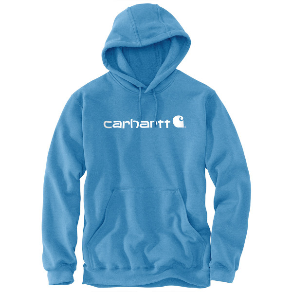Carhartt Signature Logo Sweatshirt blue lagoon heather