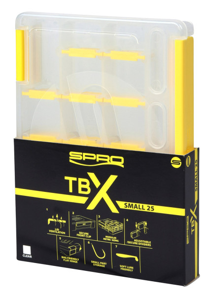 Spro TBX Small 25 Clear Tackle Box 17,5 x 12,5 x 2,5 cm