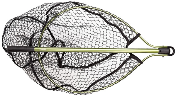 Traper Foldet Landing Net Silicone Coated Klappkescher 1,25m Länge mit Schonnetz