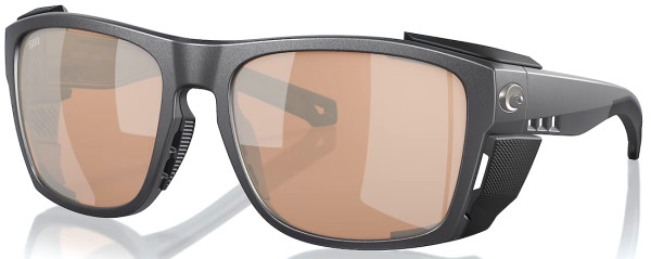 Costa Polarisationsbrille King Tide 6 #XL Black (Copper Silver Mirror 580G)
