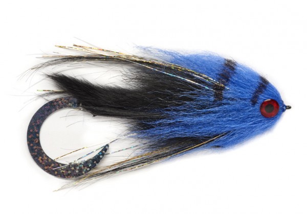 Fulling Mill Hechtstreamer - Paolo's Wiggle Tail Bunny Black Blue