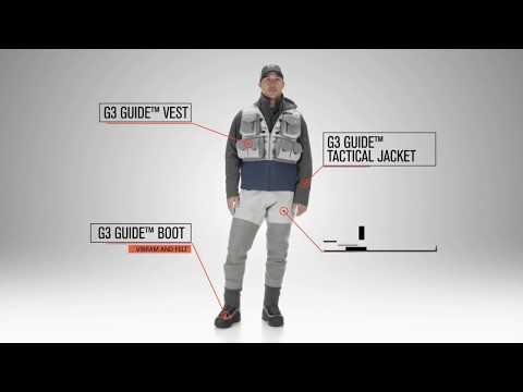 Simms G3 Guide Pant hüfthohe Wathose steel