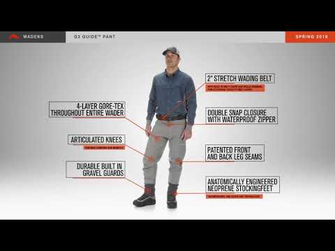 Simms G3 Guide Pant hüfthohe Wathose steel