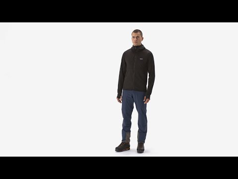 Patagonia M's R1 Thermal Full-Zip Hoody BLK - Black